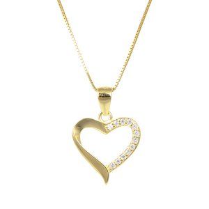 92.5 Solid Sterling Silver Cubic Zirconia Necklace